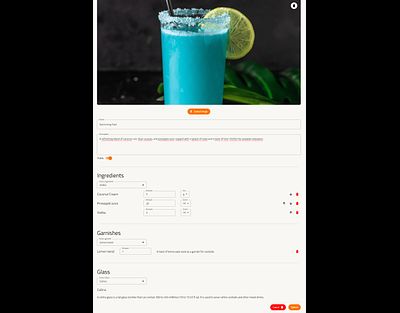Cocktail Form