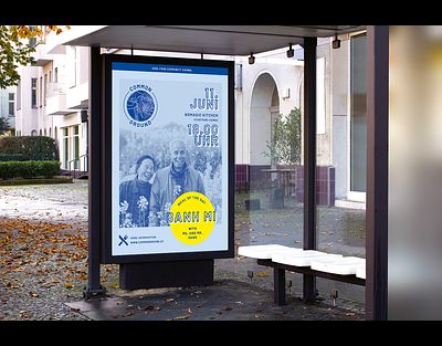 Every cooking event is advertised on posters in the city on public places.