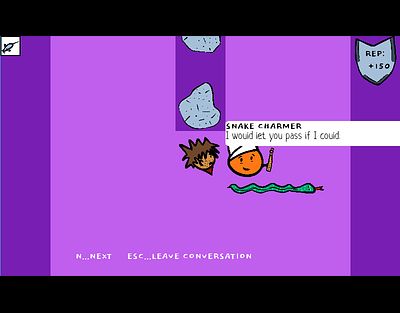 I Just Wanna Go Home - Gameplay-Screenshot Dialog