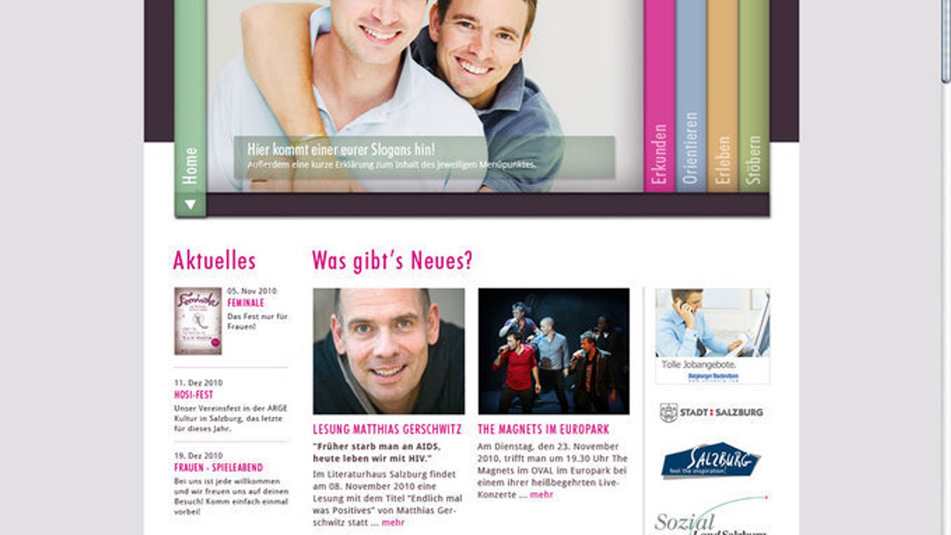 Project HOSI Salzburg - Relaunch Website