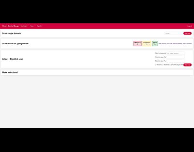 Scan a single domain