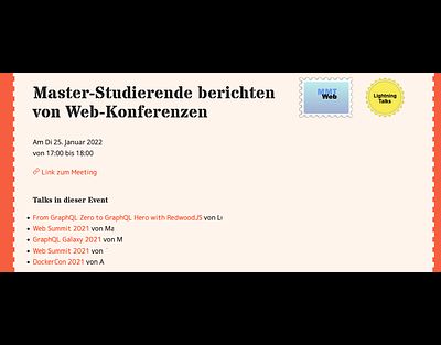 Mehrer Themen in einem Gastvortrag